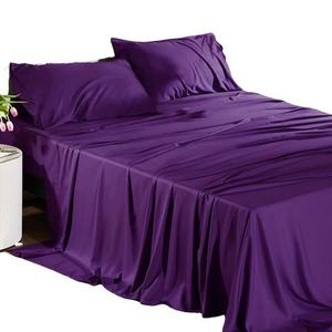 Wholesale Queen King Size Comfortable Breathable Cooling Bed Sheet Set for Summer Sleeping