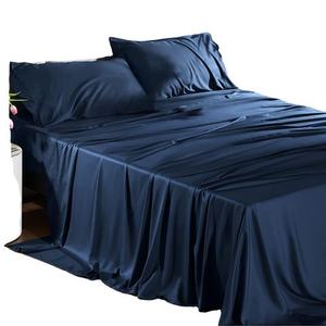 Wholesale Queen King Size Comfortable Breathable Cooling Bed Sheet Set for Summer Sleeping
