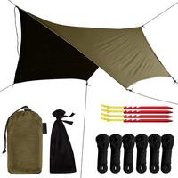PU 3000 Waterproof Tent Tarp Ultra-light Rain Fly Tarp for Camping, Backpacking and Outdoor Adventur