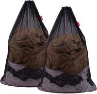 Wholesale Mesh bags Multi-size Heavy duty Machine Washable Laundry Mesh Bags with Drawstring