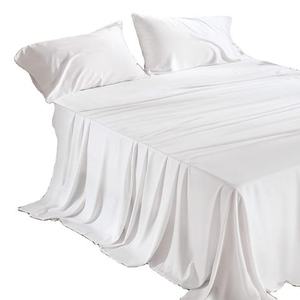 Wholesale Queen King Size Comfortable Breathable Cooling Bed Sheet Set for Summer Sleeping